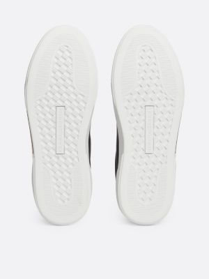 sneakers sportive in pelle nero da donne tommy hilfiger