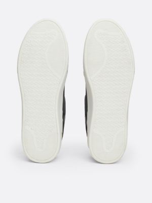 czarny buty sportowe na grubej podeszwie dla kobiety - tommy hilfiger