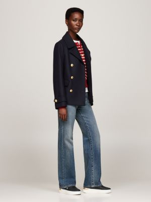 czarny buty sportowe na grubej podeszwie dla kobiety - tommy hilfiger