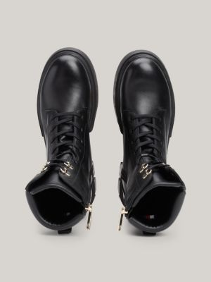 Leren veterboots Zwart Tommy Hilfiger