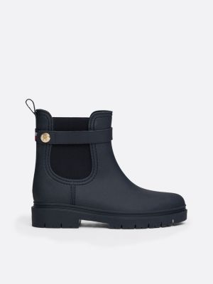 Bottines de pluie tommy hilfiger noir on sale