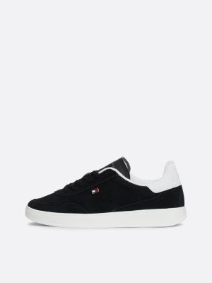 zapatillas heritage con logo esmaltado negro de mujeres tommy hilfiger