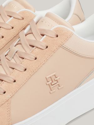 Pink tommy hilfiger sneakers best sale