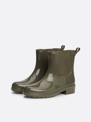 green patent cleat rain boots for women tommy hilfiger