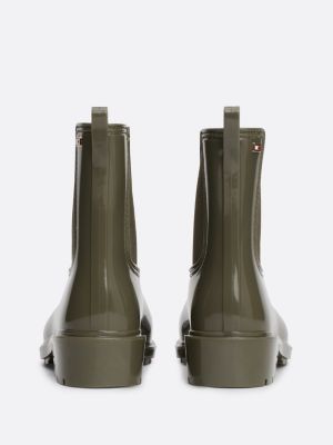 green patent cleat rain boots for women tommy hilfiger