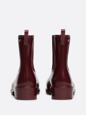 pink patent cleat rain boots for women tommy hilfiger