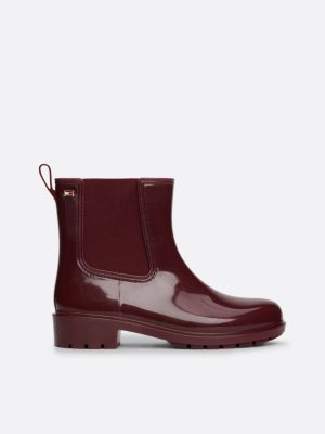 pink patent cleat rain boots for women tommy hilfiger