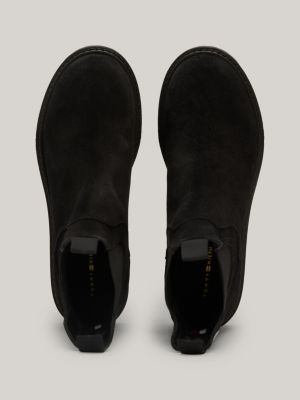 Suede Cleat Chunky Chelsea Boots | Black | Tommy Hilfiger