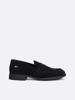 Elevated leren loafer Zwart Tommy Hilfiger