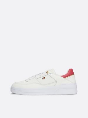 white enamel flag basketball trainers for women tommy hilfiger