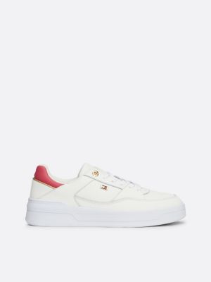 white enamel flag basketball trainers for women tommy hilfiger