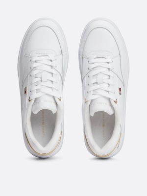 white enamel flag basketball trainers for women tommy hilfiger