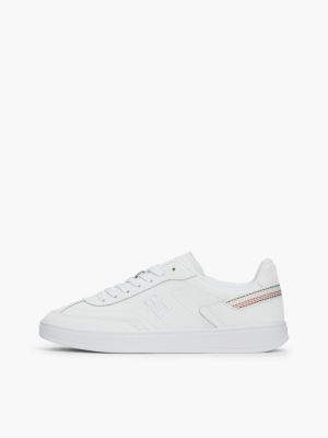 sneakers heritage global stripe con cuciture bianco da donne tommy hilfiger