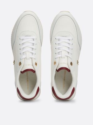 white essential runner trainers for women tommy hilfiger