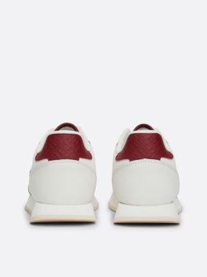 white essential runner trainers for women tommy hilfiger