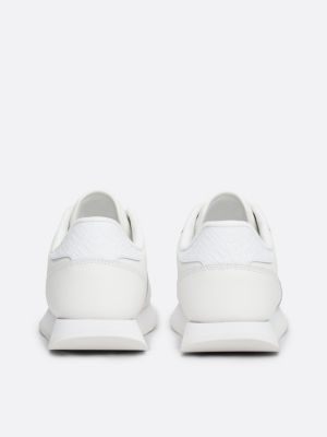 white essential runner trainers for women tommy hilfiger