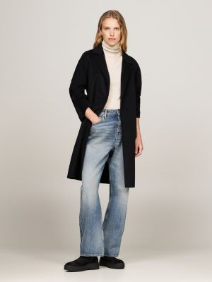 black suede tonal chunky chelsea boots for women tommy hilfiger