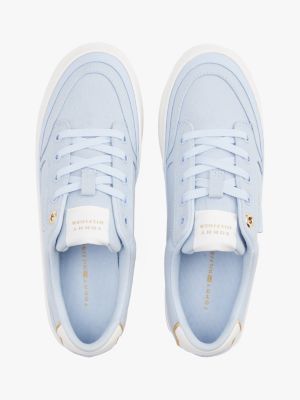 blau sneaker mit kontrast-besatz für damen - tommy hilfiger