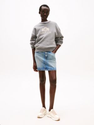 baskets en cuir à monogramme th plusieurs couleurs pour femmes tommy hilfiger