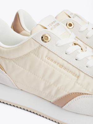 multi sneaker mit kontrast-ferse für damen - tommy hilfiger