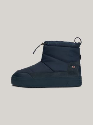 blue toggle cord ankle snow boots for women tommy hilfiger