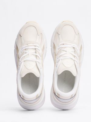 baskets chunky ton sur ton beige pour femmes tommy hilfiger