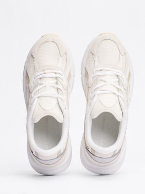 beige tonal chunky trainers for women tommy hilfiger