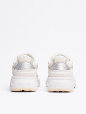 baskets chunky ton sur ton beige pour femmes tommy hilfiger