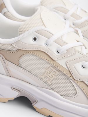 baskets chunky ton sur ton beige pour femmes tommy hilfiger
