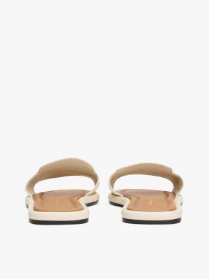 mules en cuir à détail mors plusieurs couleurs pour femmes tommy hilfiger