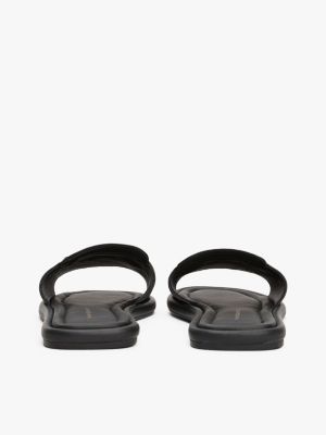 black leather horsebit mules for women tommy hilfiger