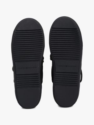 schwarz th monogram schnee-schnürstiefel für damen - tommy hilfiger