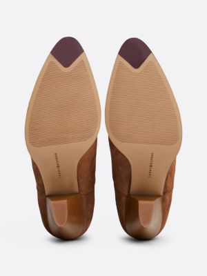 brown suede cuban heel cowboy boots for women tommy hilfiger