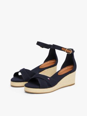 multi crossover strap wedge espadrilles for women tommy hilfiger