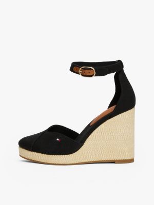 multi espadrille mit keilabsatz und knöchelriemen für damen - tommy hilfiger