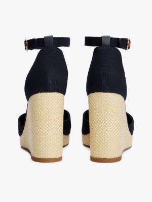 multi espadrille mit keilabsatz und knöchelriemen für damen - tommy hilfiger