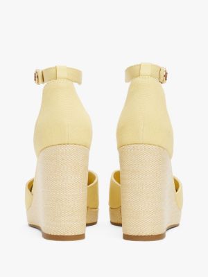 meerdere kleuren espadrille met sleehak en enkelbandje voor dames - tommy hilfiger