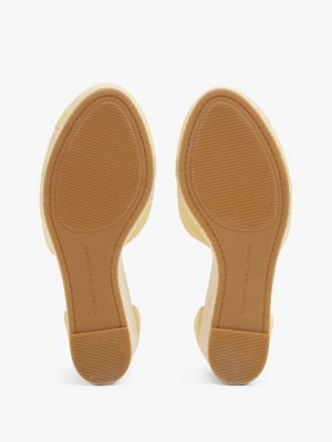 meerdere kleuren espadrille met sleehak en enkelbandje voor dames - tommy hilfiger