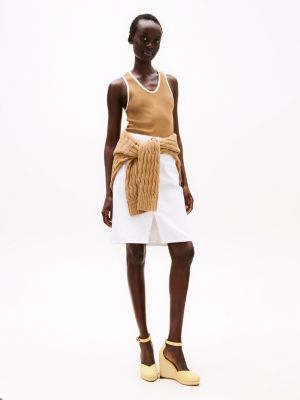 meerdere kleuren espadrille met sleehak en enkelbandje voor dames - tommy hilfiger