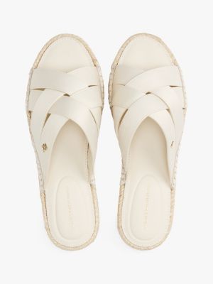 multi satin espadrille mules for women tommy hilfiger