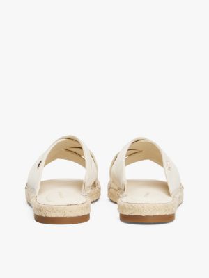 multi satin espadrille mules for women tommy hilfiger