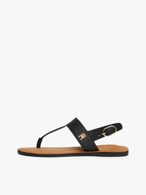 multi leather toe post sandals for women tommy hilfiger