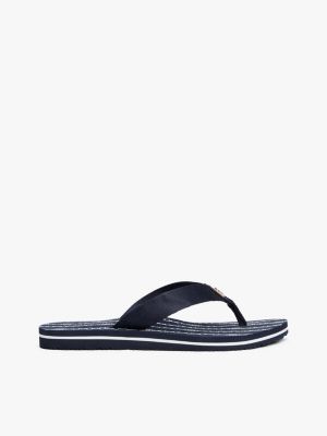  th monogram webbing flip-flops for women tommy hilfiger