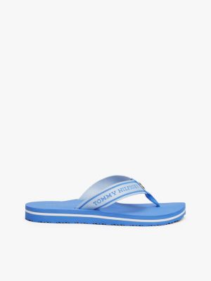  webbing tonal logo flip-flops for women tommy hilfiger