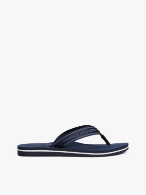  webbing tonal logo flip-flops for women tommy hilfiger