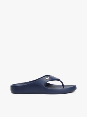 sandali infradito con bandierina smaltata blue da donne tommy hilfiger