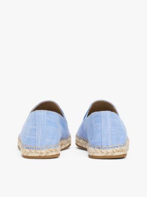 blau chambray-espadrille für damen - tommy hilfiger