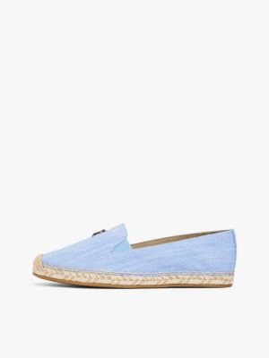 blau chambray-espadrille für damen - tommy hilfiger