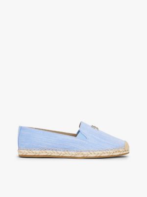 blue chambray-espadrille für damen - tommy hilfiger