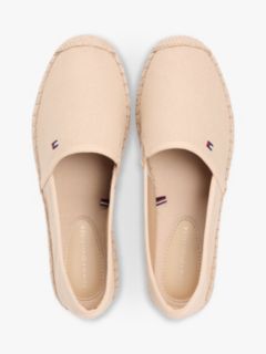Flag Embroidery Canvas Espadrilles — Beige 3